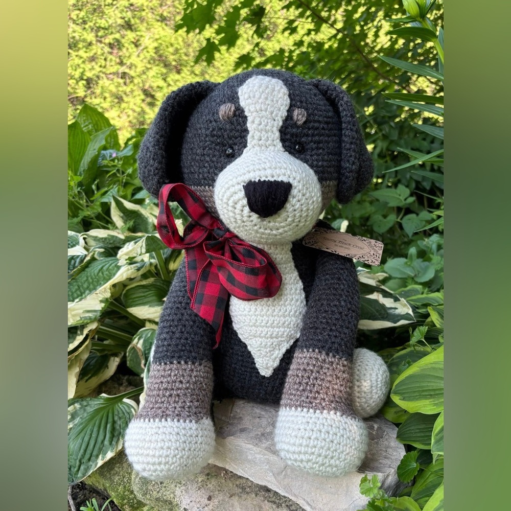 Hand crocheted large dog
